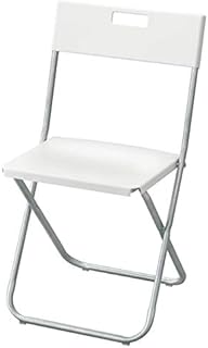 UK Bargain Seller GUNDE Folding chair, white, 41x45x78 cm durable and easy to care for. Foldable chairs. Dining chairs. Chairs. Furniture. Environment friendly.