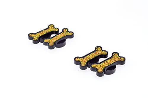 Image of Creathome M6 Golden Dog Bone Pattern Machine Screw, 4 Pack