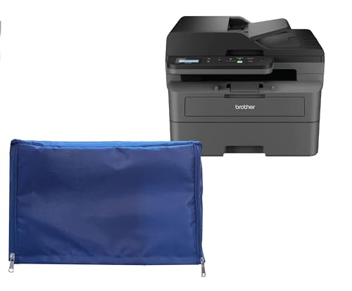 Protectio Chain Printer Cover for Brother DCP - L2640 D W Fast Laser Printer Multifunction / Blue / Washable / Dustproof / Chain Printer Cover