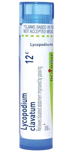 Boiron Lycopodium Clavatum 12C Homeopathic Medicine for Bloating & Gas - 80 Pellets