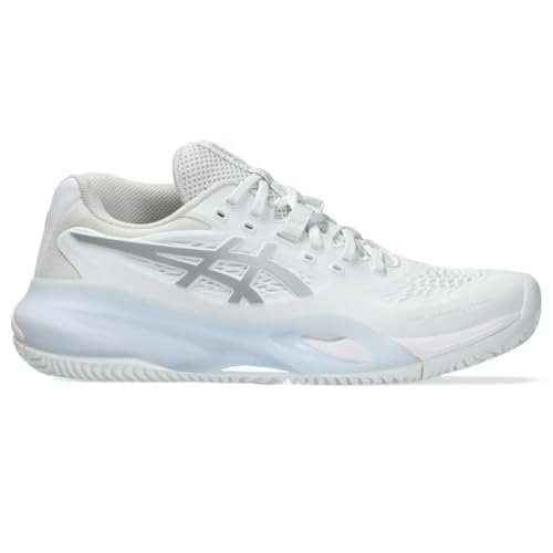ASICS Women's Gel-Resolution X Clay Tennis Shoes, 10, White/Pure Silver - image 8