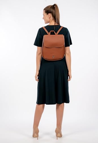 Mochila Suri Frey Gitty elegante color marrón Darkcognac con compartimentos prácticos 2