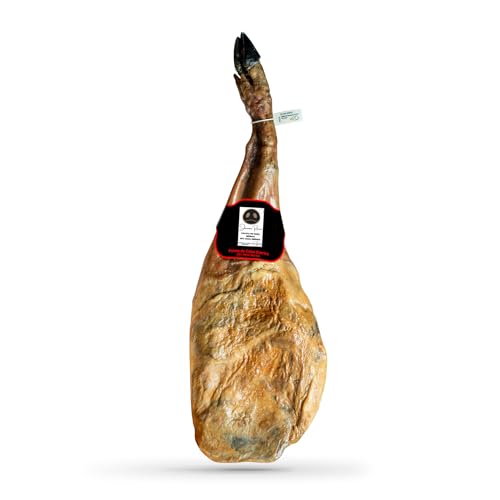 Paletilla de cebo Ibérica 50% Raza Ibérica Rivera Pata Negra 5-5,5 kgs paleta de jamón precinto blanco brida blanca. Regalo 2 cuñas Queso + Picos