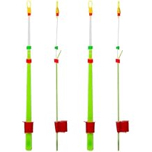 5Pcs Portable Winter Ice Fishing Rod Top Tips Rod Front End Section Waterproof Extension Rod Set