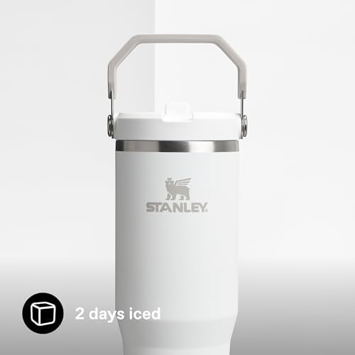 Stanley IceFlow Flip Straw Tumbler Pipetli Termos Bardak, Beyaz (Frost), 0.89 Litre - Görsel 5