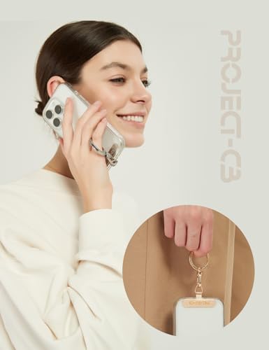 Phone Tether Tab ×1,Spring Ring ×1,Metal Patch,Universal Phone Lanyard Black - Photo 4 sur 29