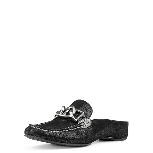 Image of Donald J Pliner Womens Barney Distressed Metallic