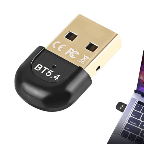 Dongle Bluetooth 5.4, llave Bluetooth para PC, BluetoothUsb, baja latencia, para teclado de ratón, auriculares Gamepad, altavoz de auriculares Plug Play en Windows 11/10/8.1/7