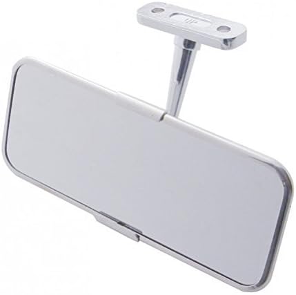 Car, Truck Universal Interior Rearview Mirror - Windshield Mounted, Tempered Glass, Convex Lens