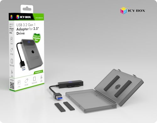 Adaptador USB SATA para disco duro 2.5" HDD/SSD ICY BOX miniatura 2