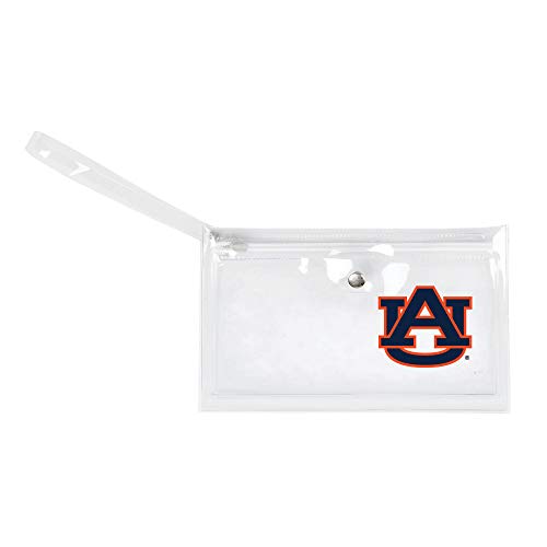 Image of Littlearth - LIWXY NCAA Auburn Tigers Unisex Ncaancaa Ticket Wristlet, Clear, 9 inch by 5.25 inch