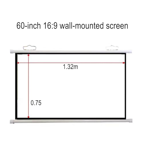 Pantalla portátil manual retráctil para proyector miniatura 2