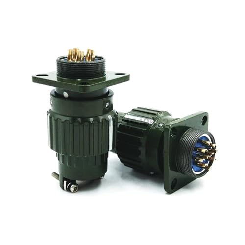 Conector de cable Y2M de 21mm, 4 pines, macho y hembra con hebilla verde 3