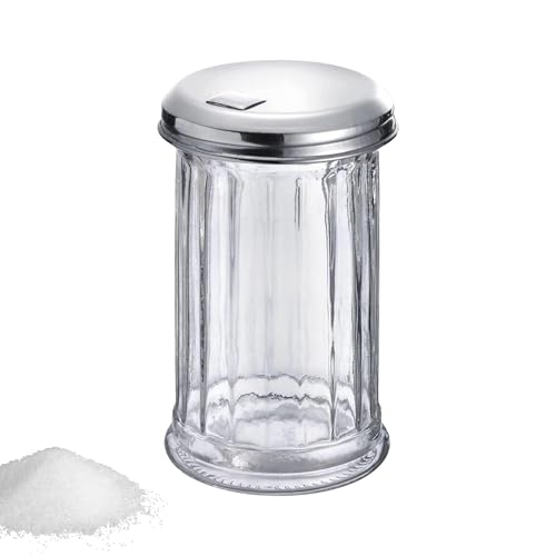 Westmark Zuckerstreuer, Fassungsvermögen: 300 ml, Glas/Rostfreier Edelstahl, New York,...