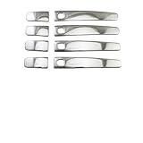 PYBYCEGNZK Tirador Exterior Puerta Auto Para Volvo Para S80 S40 V70 V50 Para XC60 XC70 2007-2013 Plateados Acero Inoxidable Cubierta Manija Puerta Embellecedor Estilo Pasta(4 Smart mode)