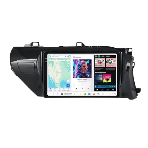 RONGJI DUDUAUTO Radio for Toyota Hilux 2015-2020(RHD) Stereo Replacement Dash Kit 9