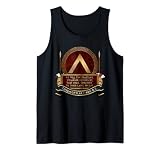 "Ve y dile a los espartanos, forastero que pasa, que aquí, obedientes a sus leyes, mentimos". Este diseño presenta un tributo estilizado a los trescientos espartanos y su rey Leonidas en la batalla de las Termópilas 480 a.
