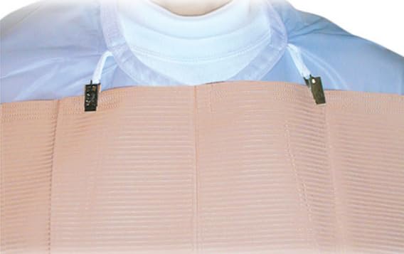 CrossTex WERUECGR Polyback Contour Bib Patient Towel, 3-Ply, Green, 18