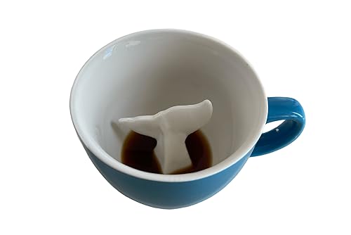 Creature Cups Whale Tail Ceramic Mug – 11 oz Ocean