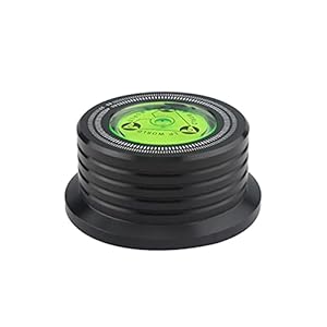 DSFSAEG 1 stabilisateur de disque LP pour lecteur de disque vinyle LP en alliage d’aluminium – Pince pour tourne-disque vinyle – Noir