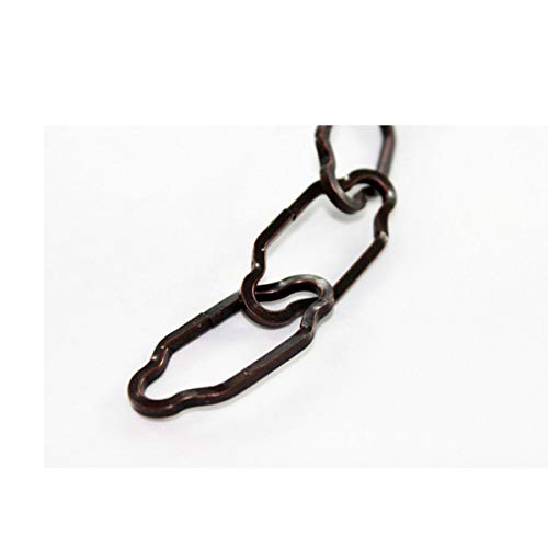 1 m chaîne profilée bronze pour lustre suspension pendel fil 2,7 mm type genevose