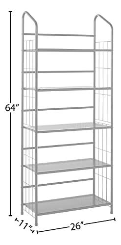 Ore International R597-5 Five Tier Metal Book Rack,Black #TOP2