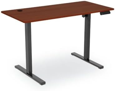 Mesa Elétrica com Regulagem de Altura DT3 F10; Bivolt: 100V~240V, Função memória; Sistema anticolisão; Apoio com coluna invertida; Elevação. (Walnut)