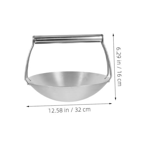 Wok de acero inoxidable con barra para colgar miniatura 2