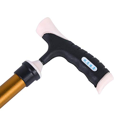 Xinwoer Bengala dobrável, leve e resistente anti-choque dobrável bengala portátil para equilibrar a