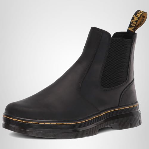 Dr. Martens Unisex Embury Chelsea Boot – Classic Black Wyoming (Size 12 Women/11 Men) angle 8