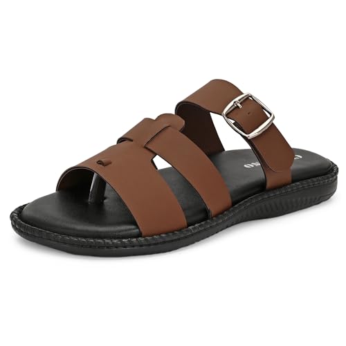 Image of Centrino Sandals for Men | Stylish Men's Casual Sandal for Office & Travel | Comfortable Sandals with Grip Insole & Quality (8135)