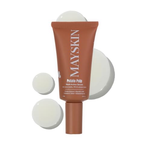 Image of Potato Pulp Multi-Active Serum - Glycolic Acid, Arbutin & Vitamin C for Acne Marks, Dark Spots & PIH | Prebiotics & Barrier Support | Fragrance-Free | For All Skin Types | 30ml