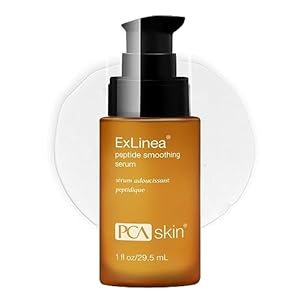 PCA SKIN ExLinea Peptide Smoothing Face Serum, Spot Treatment Serum for Fine Lines and Wrinkles, Firms and Strengthens Aging Skin, Formulated with Squalene and Hyaluronic Acid, 1.0 oz Pump
