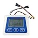 CIRONI Digital Flow Meter, Display Measure Total Flow Flow Rate Flow Sensor Liquid Flow Turbine (Size : with 3-8 Flow Sensor)