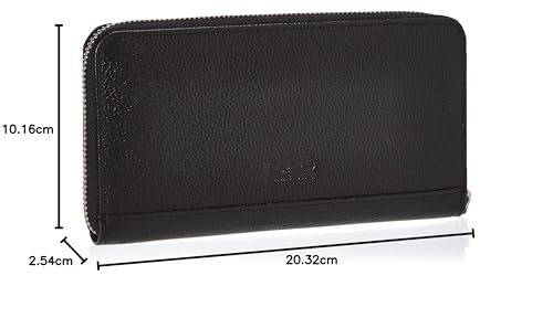 Timberland Womens Leather RFID Zip Around Wallet Clutch with Wristlet Strap