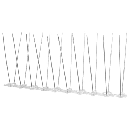 10 Pack of ZONADAH Bird Spikes Pigeon Spikes for Roofs Bird Deterrent Spikes Stainless Steel Pigeon Repellent Bird Deterrent 2.5 Meter Anti Bird Spikes for Balcony Roof Window - Image 2