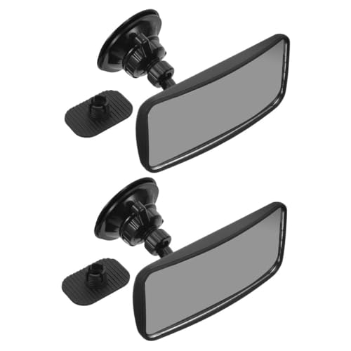 Beatifufu Infant Car Rearview Mirror 2 Pack Suction Cup Mount 360°adjustable Auto Rearview Baby Mirror Safe Construction