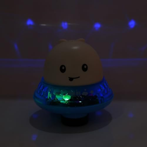 Frcolor 電動感応噴水クジラお風呂おもちゃ 光るイルミネーション付き 用水遊び浴室 ホワイトベース搭載