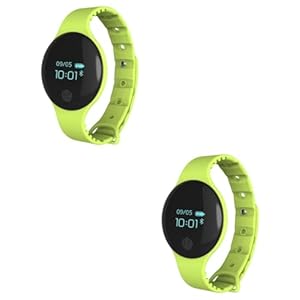 Happyyami 2pcs Activity Watch Fitness Tracker Bracelet Kids Bracelets Exercise Waterproof Smart Bracelet Sports Bracelet Calorie Counter Reloj Inteligente Wristband Intelligent Child