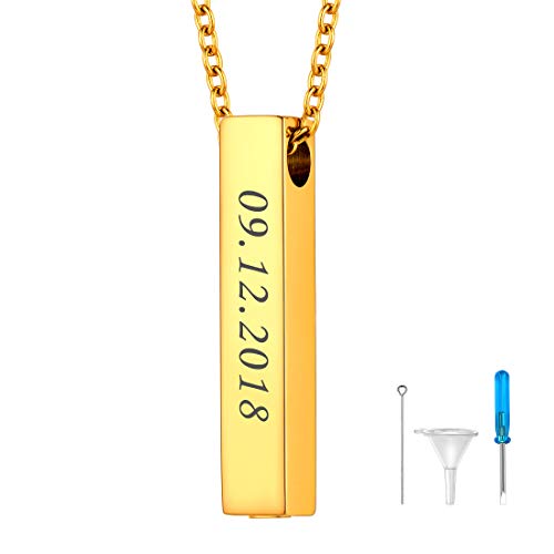 Bijou cadeau parfait : collier urne funéraire goutte d'eau personnalisable avec strass