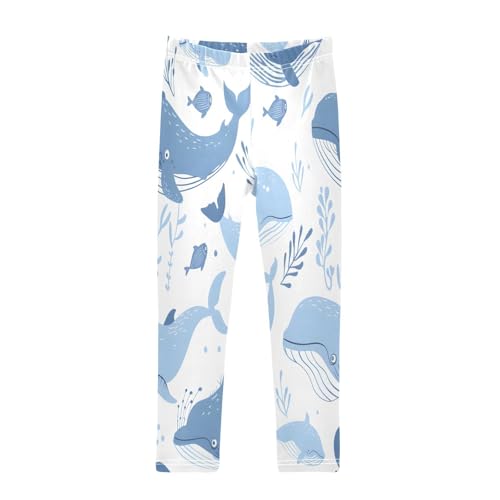 Bolaz Toddler Girls Leggings Printed Yoga Pants Leggings Different Whales for Kids