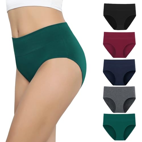 Ropa Interior de Bikini de Talle para Mujer Ropa Interior Transpirable para Mujer Conjunto Gimnasio Mujer Vestido Rojo De Encaje (Wine, XL)