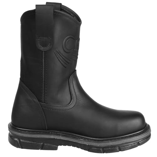 CEBU Max Grip Non-Slip Work Boots for Men – Slip Resistant, Heavy Duty Leather Wellington Boot with Traction Sole3