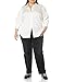 Amazon Essentials Women's Regular-Fit Satin Button Down Blouse (Available in Plus Size), Eggshell, Large