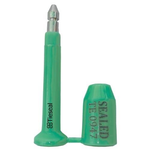 Tieseal® Container Seal Container Lock OTL | Bolt Seal Truck Seal | Security Seal for Truck Containers, Shipping Containers | Green Color | 100 Seals |