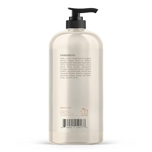 Botanic Hearth Keratin Conditioner with Argan Oil - Sulfate-Free Hair Treatment for All Hair Types, Normal, Dry or Damaged, Color Treated - 16 fl oz