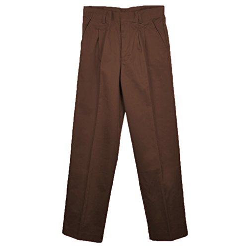 Universal School Uniforms Boys Pleated Pant 5 Brown