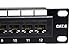 TRENDnet 12-Port Cat6 Unshielded Patch Panel, TC-P12C6, 10 Inch Wide, 12 x Gigabit RJ-45 Ethernet Ports, Metal Housing, 250MHz Connection, Color-Coded Labeling for T568A & T568B Wiring, Port Labels