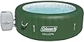 Coleman Palm Springs EnergySense AirJet Inflatable Hot Tub Spa (77" x 28") | Portable Hot Tub with 2 Covers (1 Energy-Efficient Thermal Cover and 1 Standard Cover) | Fits Up to 4-6 Persons | Green