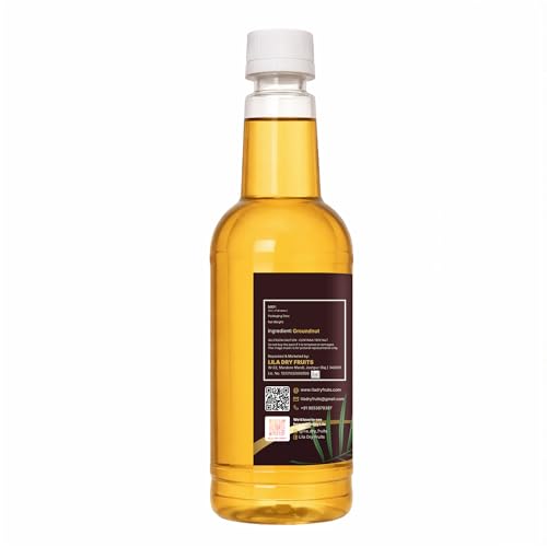 Image of LILA DRY FRUITS Immunity & Flavor Oil Combo (1.5L) Pure Mustard Oil 750 ML and Groundnut Oil 750 ML | Strong Aroma, High Smoke Point Cooking Oils for Indian Kitchen Pure & Unrefined Cold Pressed Oil